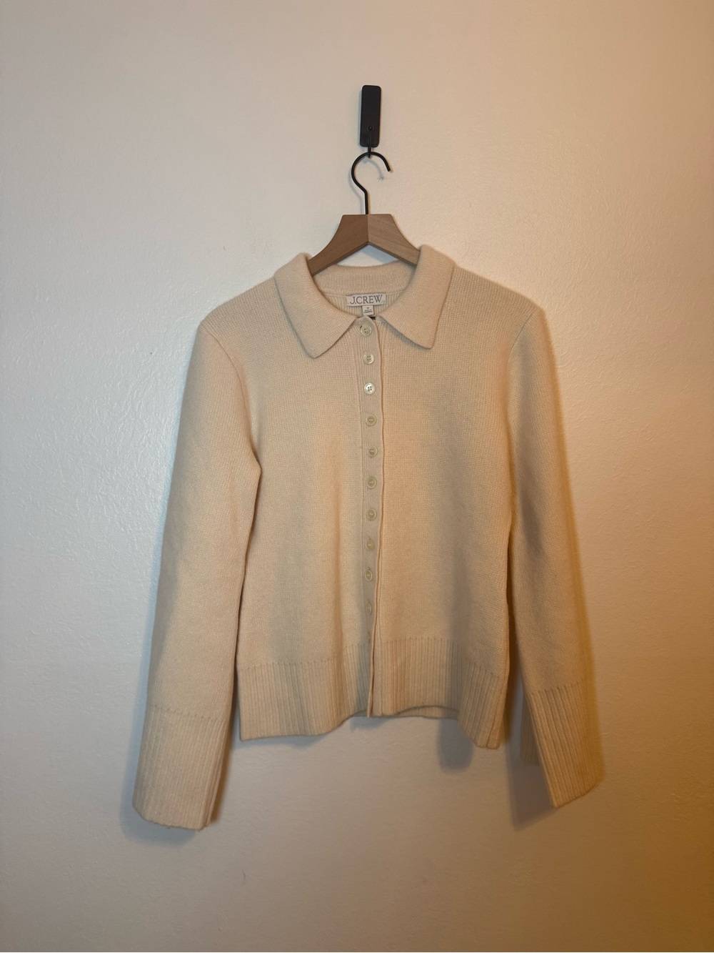 J. Crew Milano-stitch cinched-waist Wool cardigan - Picture 2 of 7